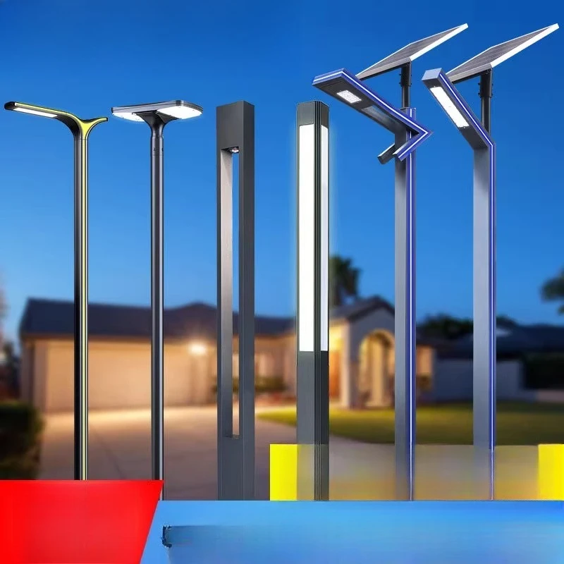 

Светодиодный уличный садовый уличный фонарь длиной 3 м, солнечный садовый фонарь из алюминиевого профиля