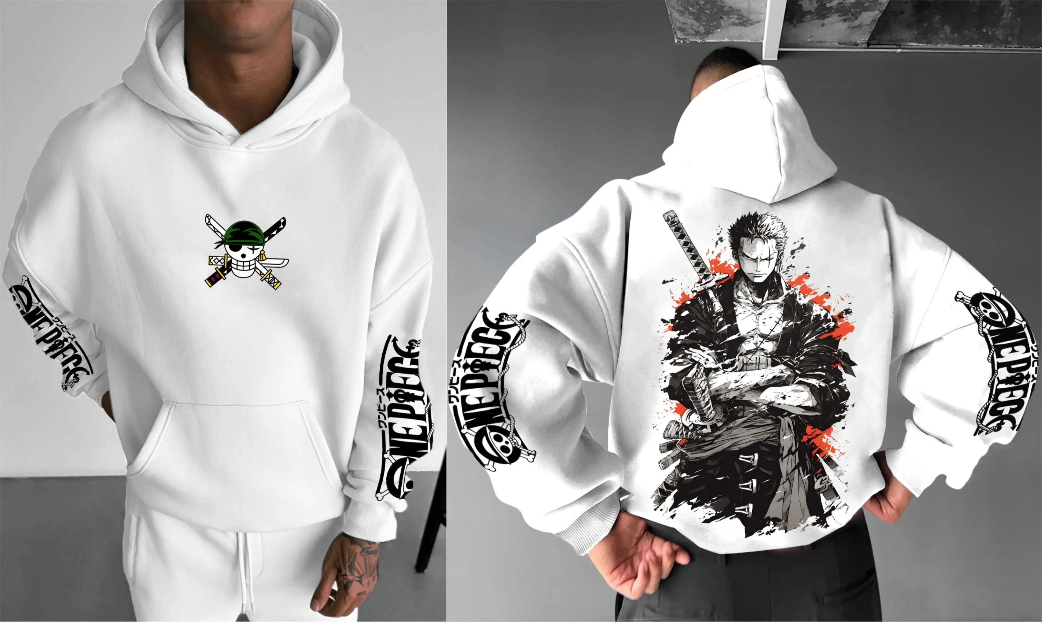 ONE PIECE Japanese Animation Yh Hoodie Pure Cotton Casual Sports Versatile Autumn and Winter Men's and Women's Hoodies