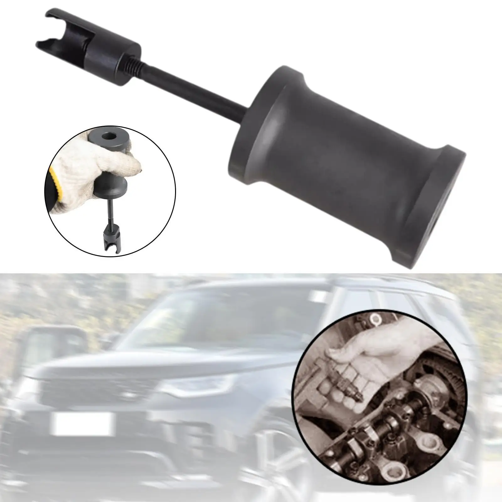 

Инструмент для снятия топливной форсунки Стальной съемник скользящего молотка форсунки для Jaguar