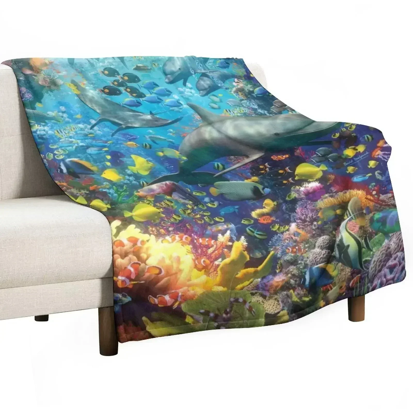 The Red Sea Throw Blanket Decorative Beds Warm Blankets