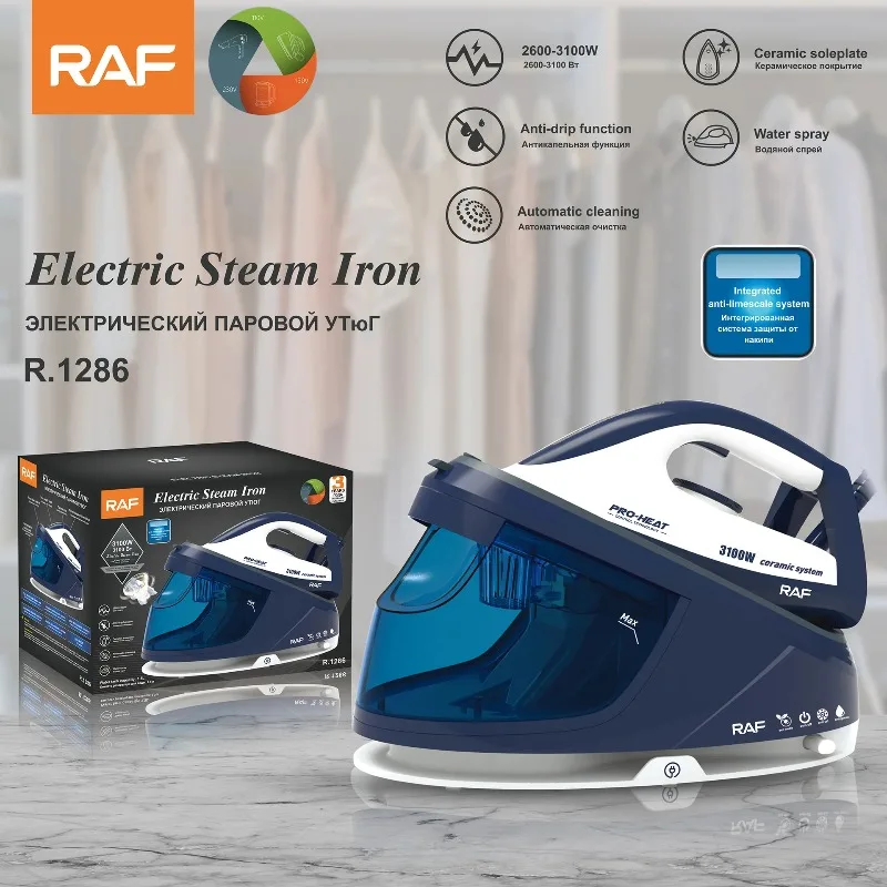 【2026】Plancha de Vapor 3100W para Todo Tipo de Telas, Plancha Eléctrica a Presión con Placa de Cerámica Antiadherente, Calentamiento Rápido, Vaporizador de Ropa Doméstico 1.5