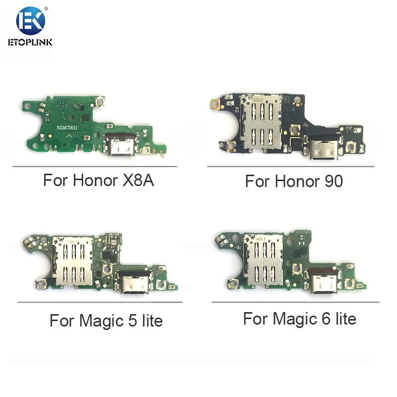 USB Charging Port Dock for Honor X8A 90 Magic 5 Magic 6 Lite - Charger Plug Connector Board Flex Cable Repair Parts