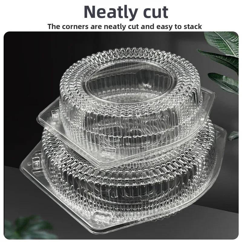 10 عبوات من صندوق كعكة الخبز للاستعمال مرة واحدة، معجنات الفاكهة، بيتزا الخبز، صندوق داخلي لحفلات أعياد الميلاد والتخييم في الهواء الطلق، صندوق تغليف المواد الغذائية السريعة