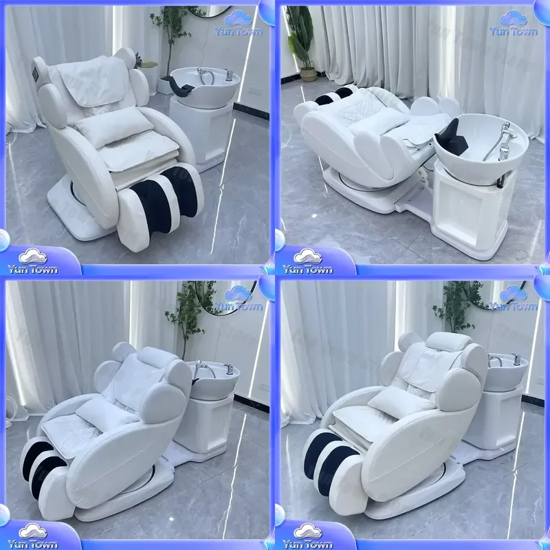 Electric Styling Spa Hair Washing Chair for Salon Shampoo Massage Chair Zero Gravity Hair Wash Unit for Hair Washing Chair