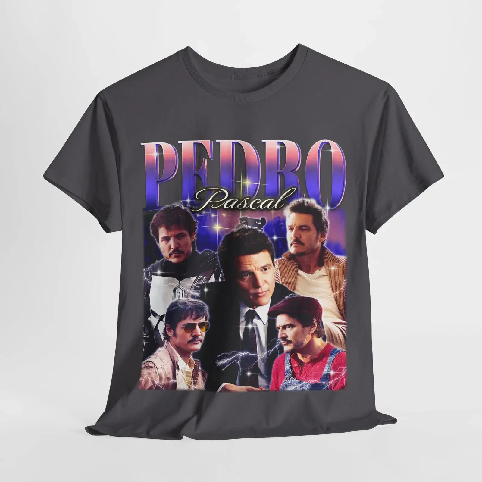 PEDRO PASCAL Vintage T Shirt Homage Fan saf vintage Washed Stylish designer clothes Slightly Unisex Stretched streetwear homme