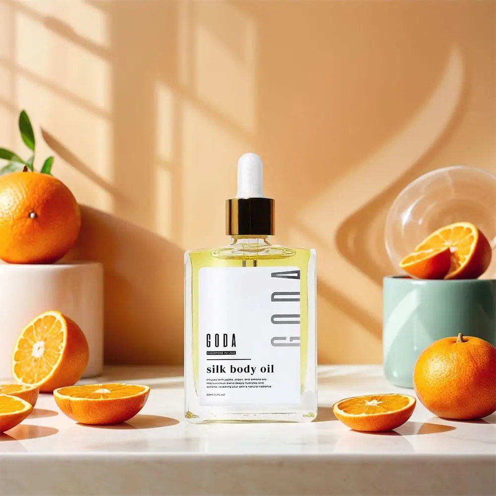 Aceite corporal hidratante GODA de 50ml, produce embotamiento, incluso el tono de la piel y restaura el aceite corporal con fragancia de brillo Natural de la piel
