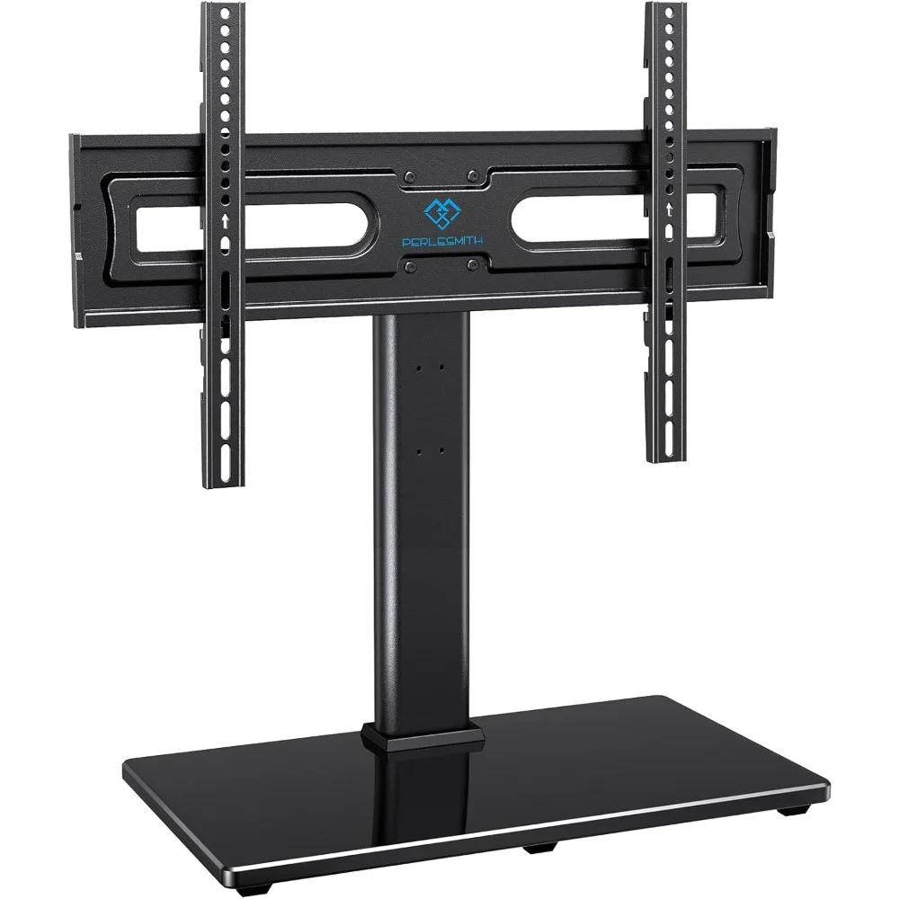 Swivel Universal TV Stand Mount for 32-80 Inch LCD OLED Flat/Curved Screen TVs up to 99lbs-Height Adjustable Table