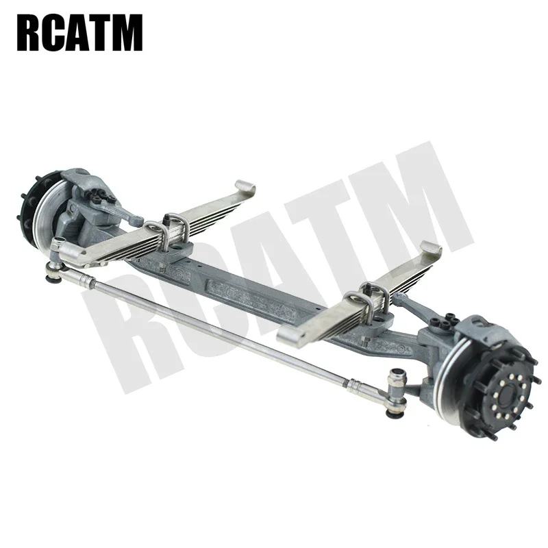 

Unpowered Front Axle with Inclination for 1/14 Tamiya RC Truck Trailer Tipper Benz Actros Arocs Sacnia 620 470 DIY Part