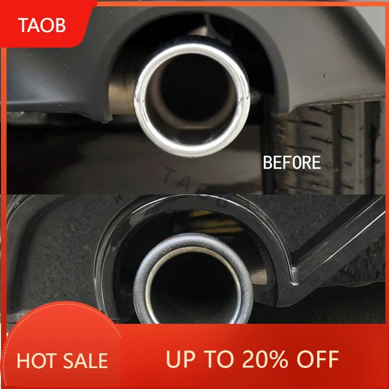 New High Quality Muffler Tip Tailpipe Exhaust System For 2020 21 22 23 2024 VW Volkswagen Golf 8 GTI Mk8 BodyKit Pipe Muffler Ti