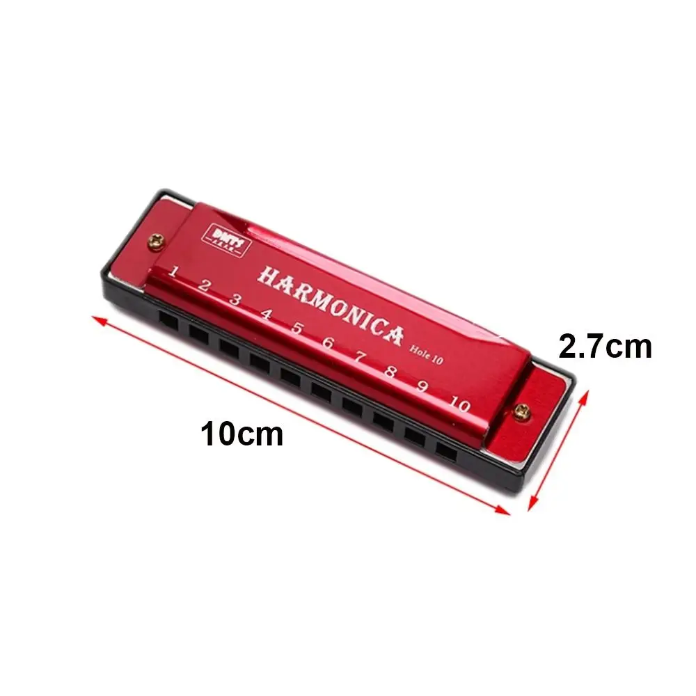 Instrumento de 10 buracos para iniciantes, brinquedos para presente, instrumento musical, gaita de resina, núcleo de cobre educacional precoce