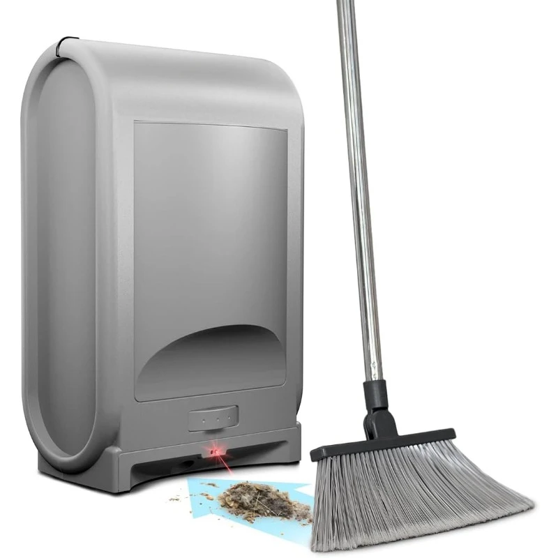 Touchless Vacuum Automatic Dustpan - Ultra Fast & Powerful - Great for Sweeping Salon Pet Hair Food Dirt Kitchen