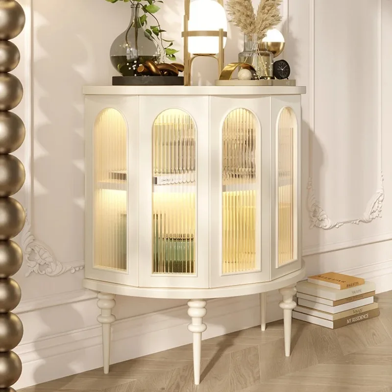 Nordic Morden Living Room Cabinets Organizer Display White Showcase Entrance Cabinet Storage Wooden Szafki Do Salonu Furniture