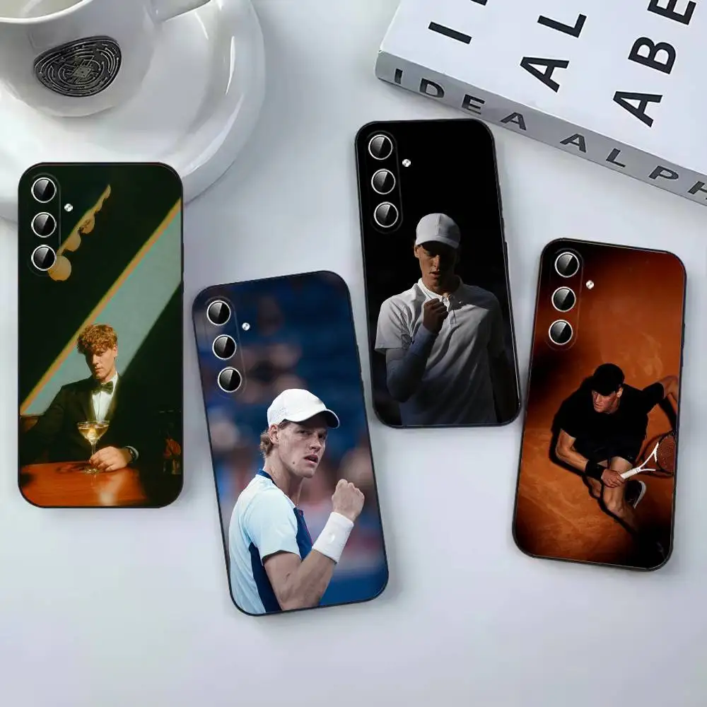 J-Jannik Sinner t-tennis Square Fashion Phone Case coque Cover For Samsung Galaxy A12 22,32,52,53,71,73, Note9,10,20 Ultra