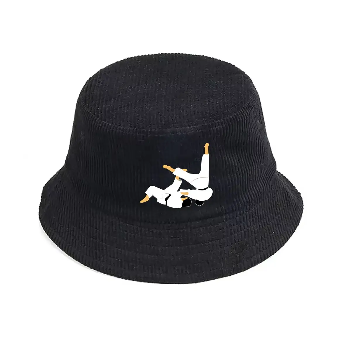 

A Dynamic Scene of Two People Engaged in a Judo Throw Fisherman Hat Winter Cap