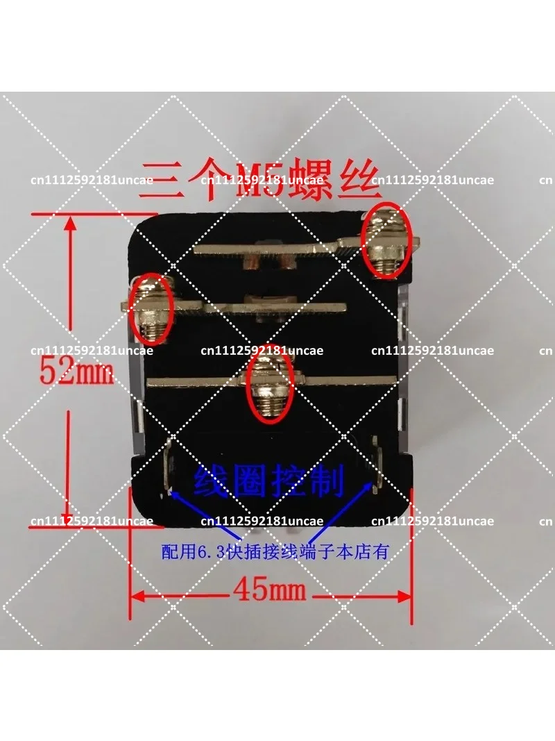 80A High Power Relay 12V 24V DC Coil, High Current Switching for Industrial Machine