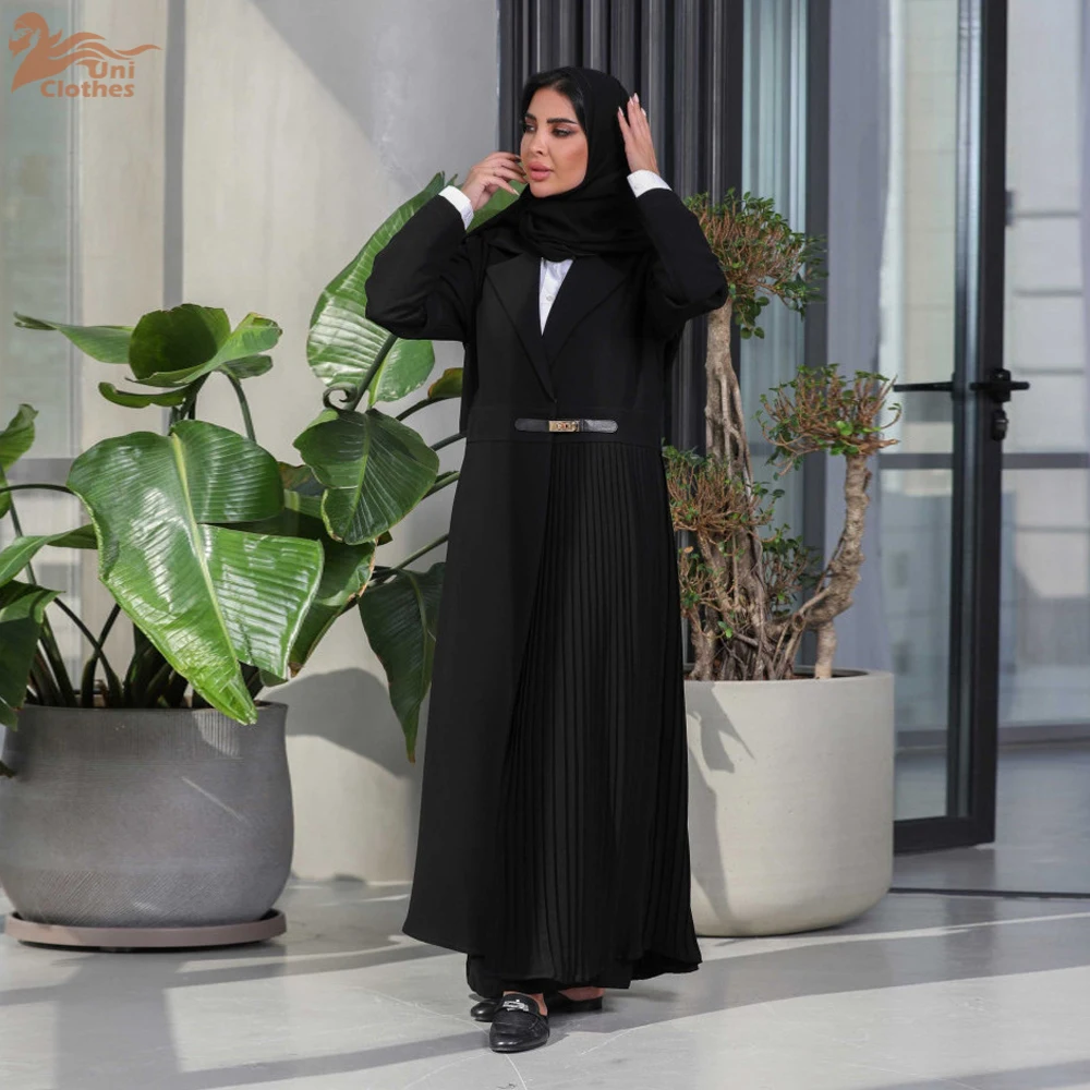 

Eid Muslim Party Abaya for Women Ramadan Cardigan Pleated Long Dress Morocco Kaftan Vestidos Largos Dubai Robe Jalabiya 2024