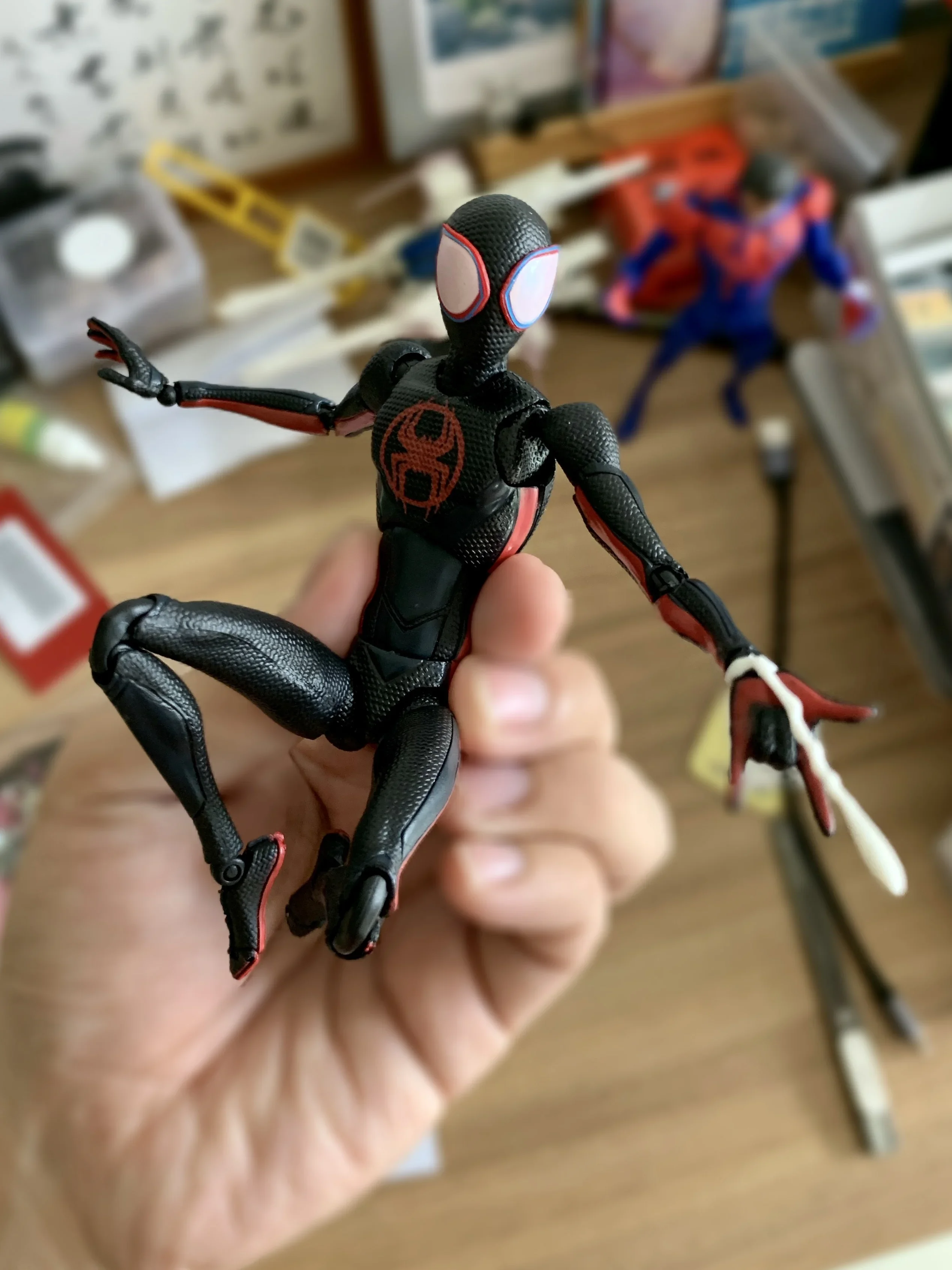 New Ct Toy Marvel Anime Figures Miles Morales Spiderman Action Figurine Shf Agent Venom Model Amazing Yamaguchi Christmas Toys