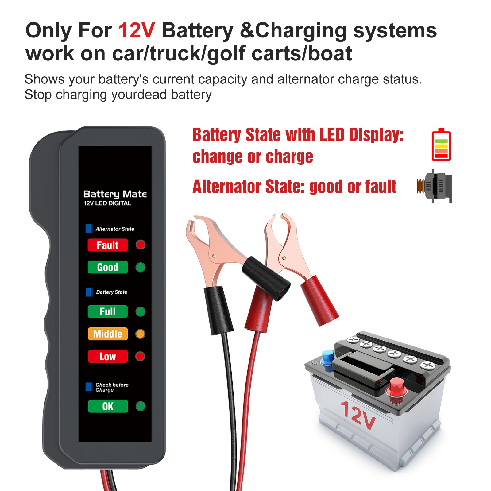 12V Car Battery Tes…