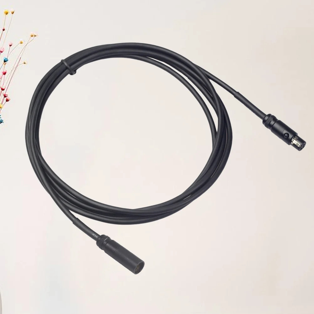 

2m Flexible Mini Xlr Male to Female Microphone Cable High Fidelity Shielding Anti Jamming Capability Stylish Design Black