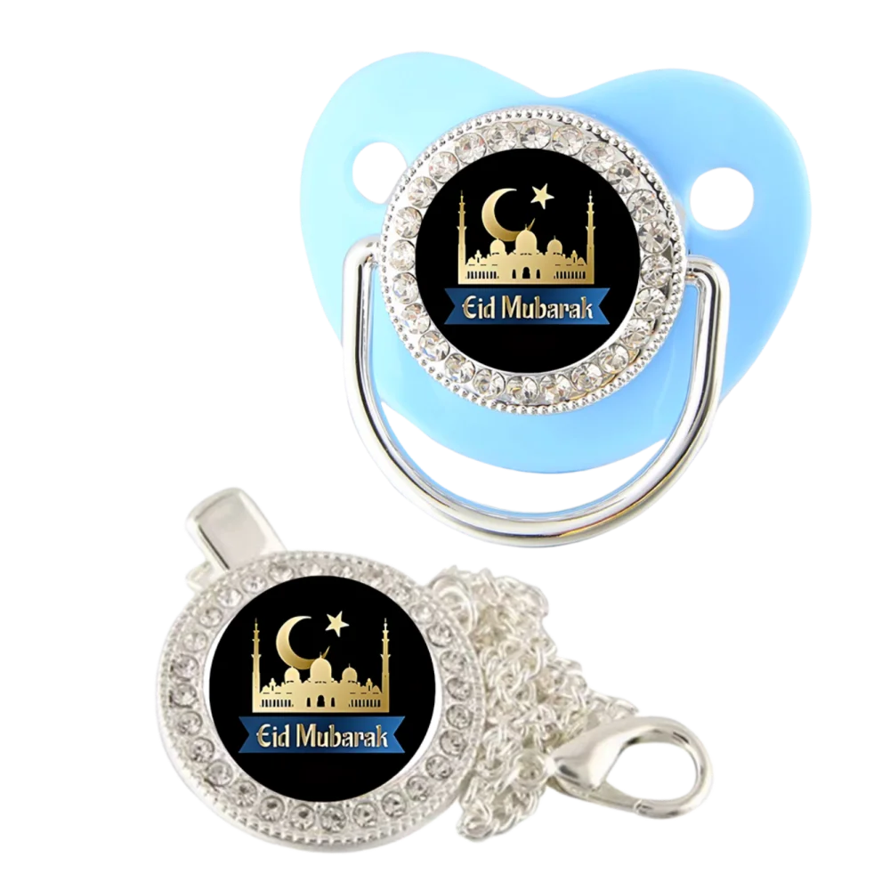 Muslin Print Newborn Pacifier Clip Baby Soother Silicone Teething Chew Toy Calm Comfort Infant Gift Trending