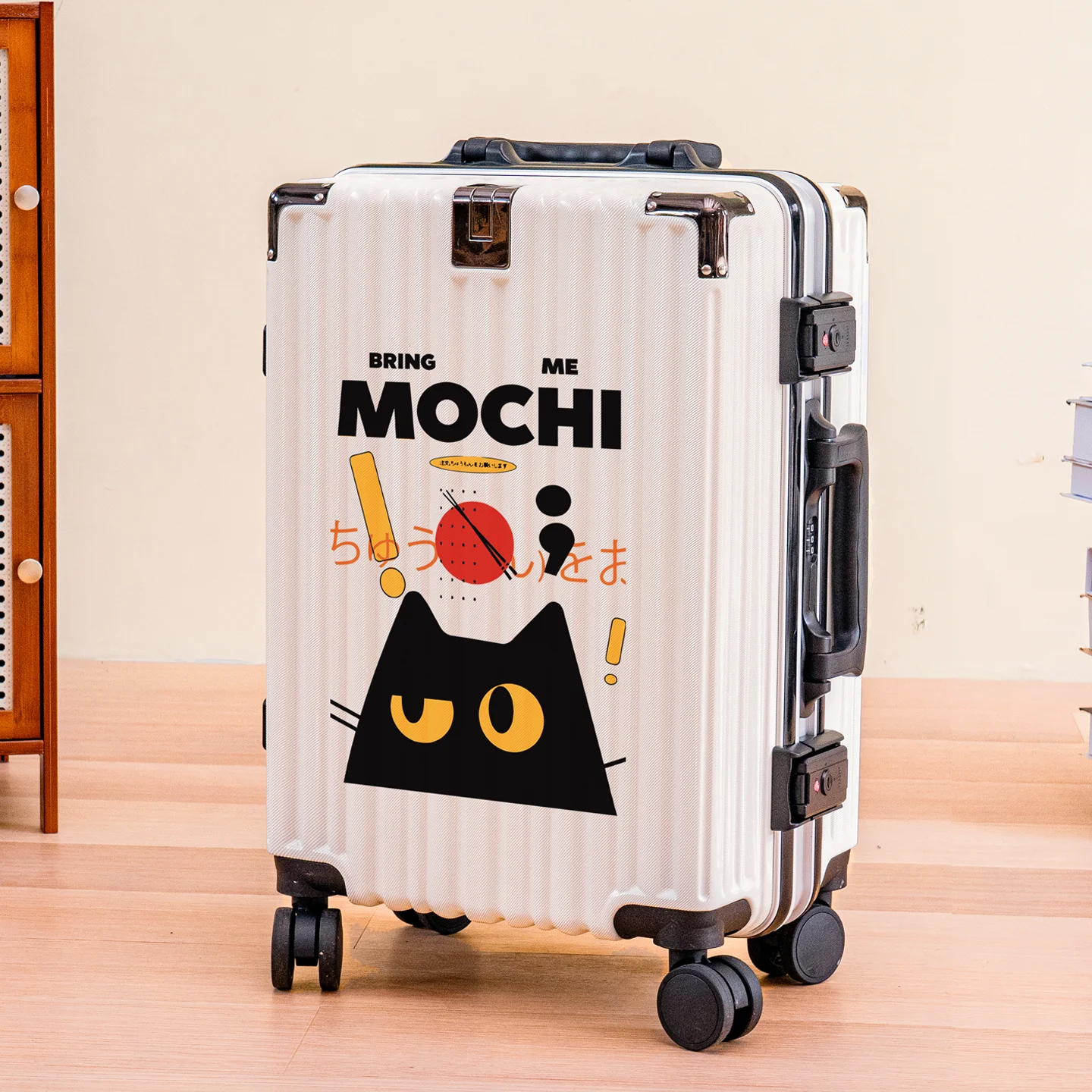 2026-new-cartoon-luggage-carry-on-durable-polyester-resistant-student-dormitory-unisex-travel-suitcase-for-men-and-women