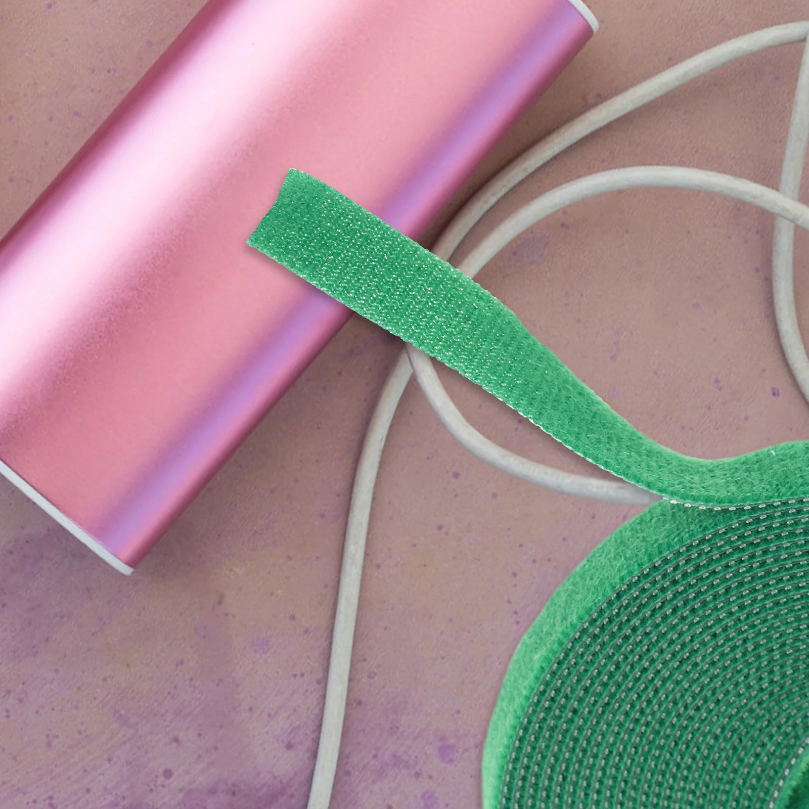 

5 Rolls Hook and Loop Tape Cable Management Straps Self Adhesive Reusable for Cables Organizing Home Office Garden Plant Fixing