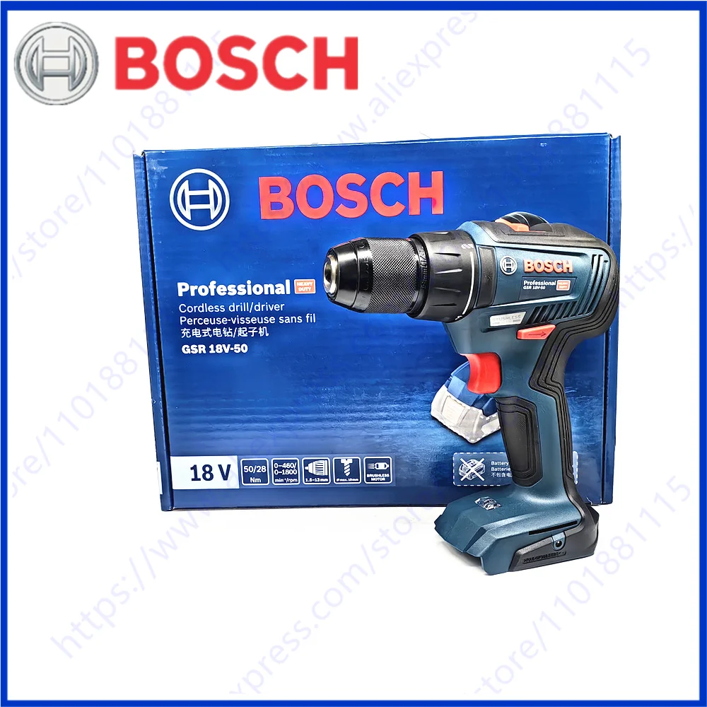 Bosch GSR18V-50 18V Cordless Drill/Power Screwdriver Brushless Motor 50 Nm Torque Bosch GSR 18V-50 Power Tools without Battery