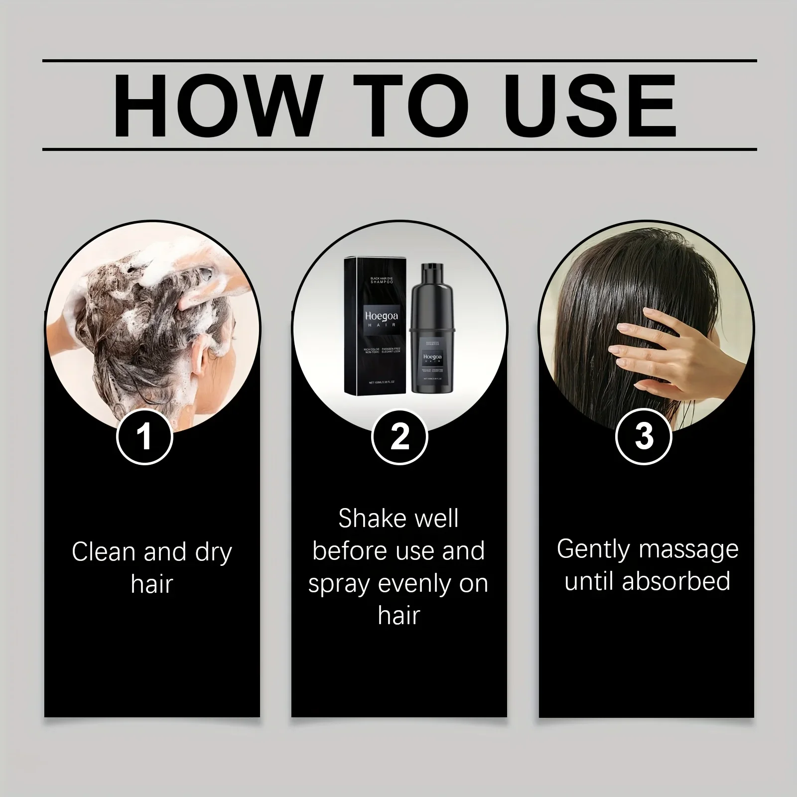 شامبو للشعر باللون الأحمر والأرجواني قزحي الألوان، تركيبة غير تسبب ضررًا، تنعيم يدوم طويلاً، لطيف وسريع اللون، شامبو صبغ الشعر #5