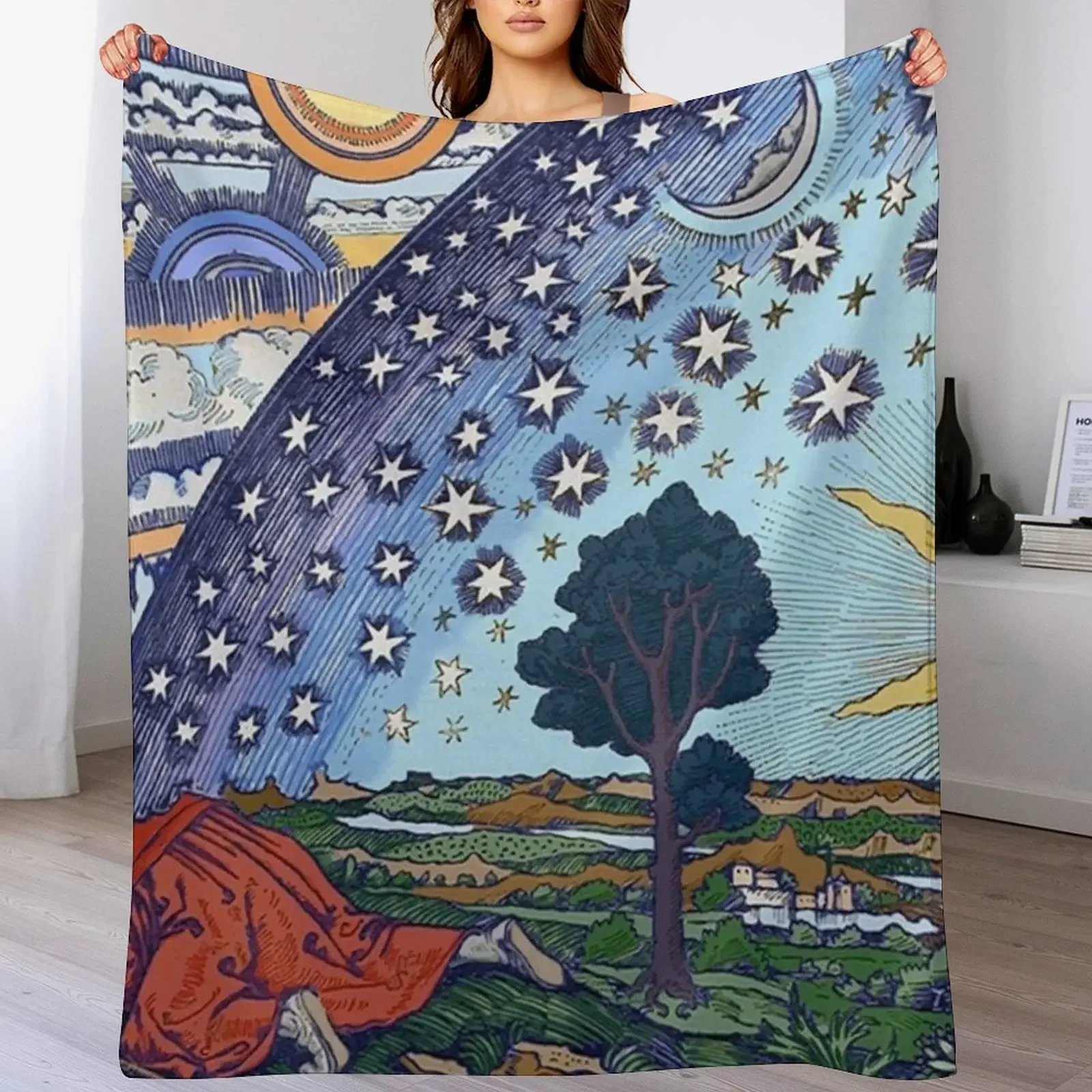 

Hermetic Gnostic - Tapestry, T Shirt, and Mask Throw Blanket Warm Cozy Throw Blanket for Living Room Couch