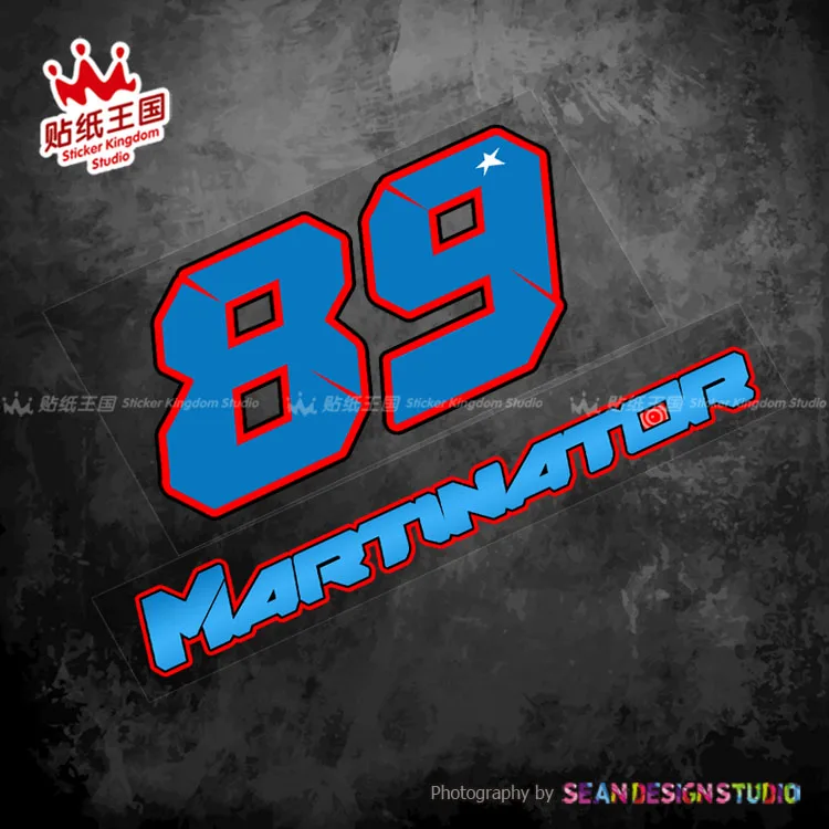 For GP PRIMA PRAMAC RACING Team 89 Jorge Martin Decals Helmet Motorcycle Moto Auto Waterproof Stickers 01