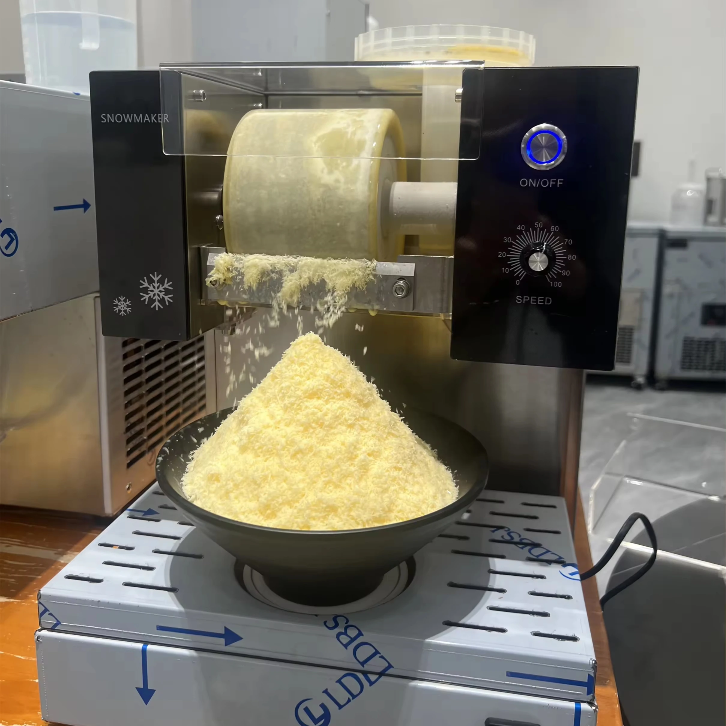Máquina de afeitar de hielo Bingsu Yourtime 80KDay coreano Corea Kakigori Mesines Bingsoo nieve copo de nieve trituradora de crema en escamas hacer afeitado