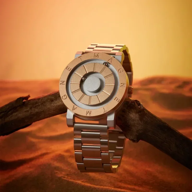 EUTOUR Jam Tangan Tak Berguna Levitasi Magnetik Jam Tangan Tahan Air Populer Retro Fashion Pria Teknologi Trendi