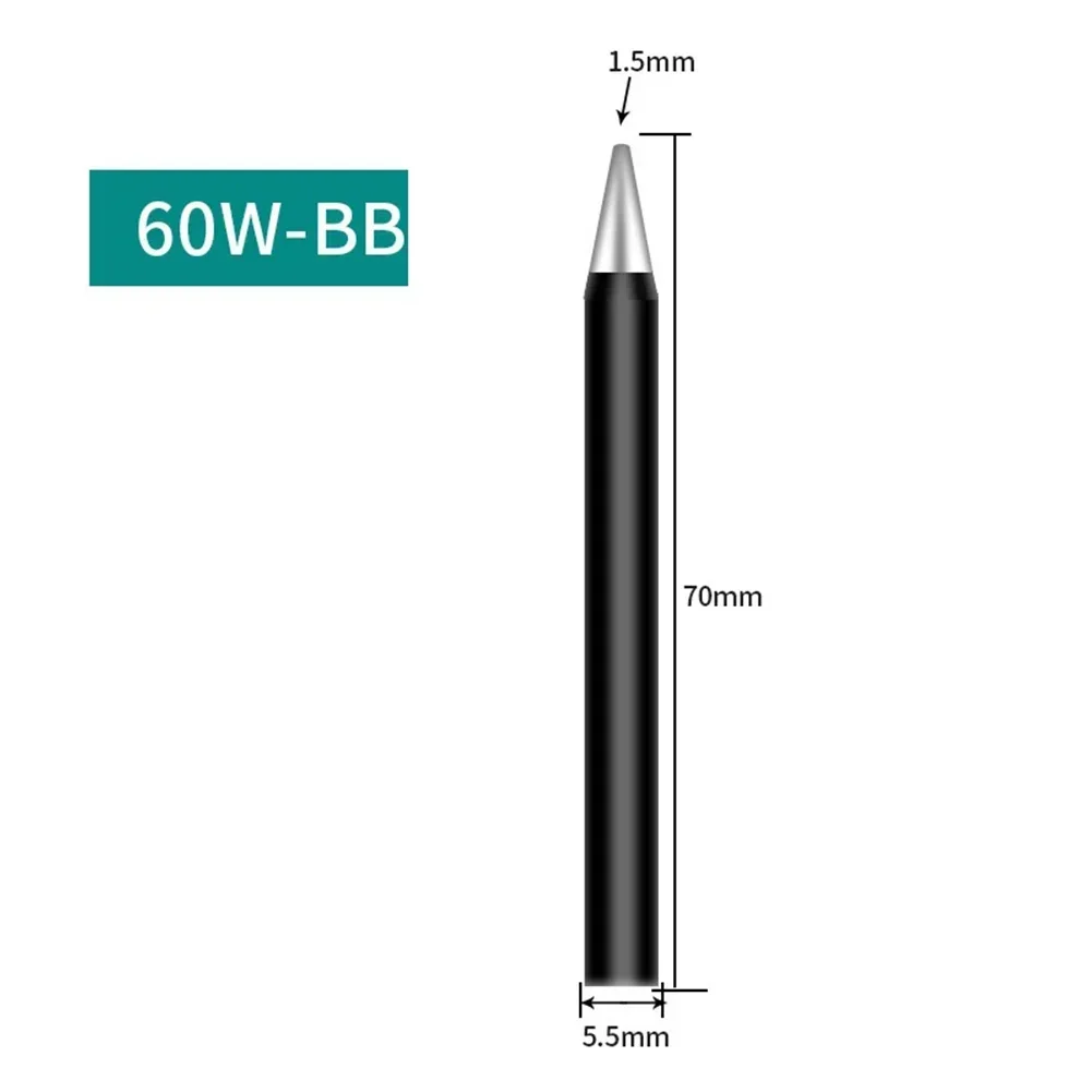 Punte per saldatura con punta per saldatore BB C K 60W testa per saldatore sostituzione della testa per saldatura in rame strumento di riparazione per saldatura a testa di ricambio