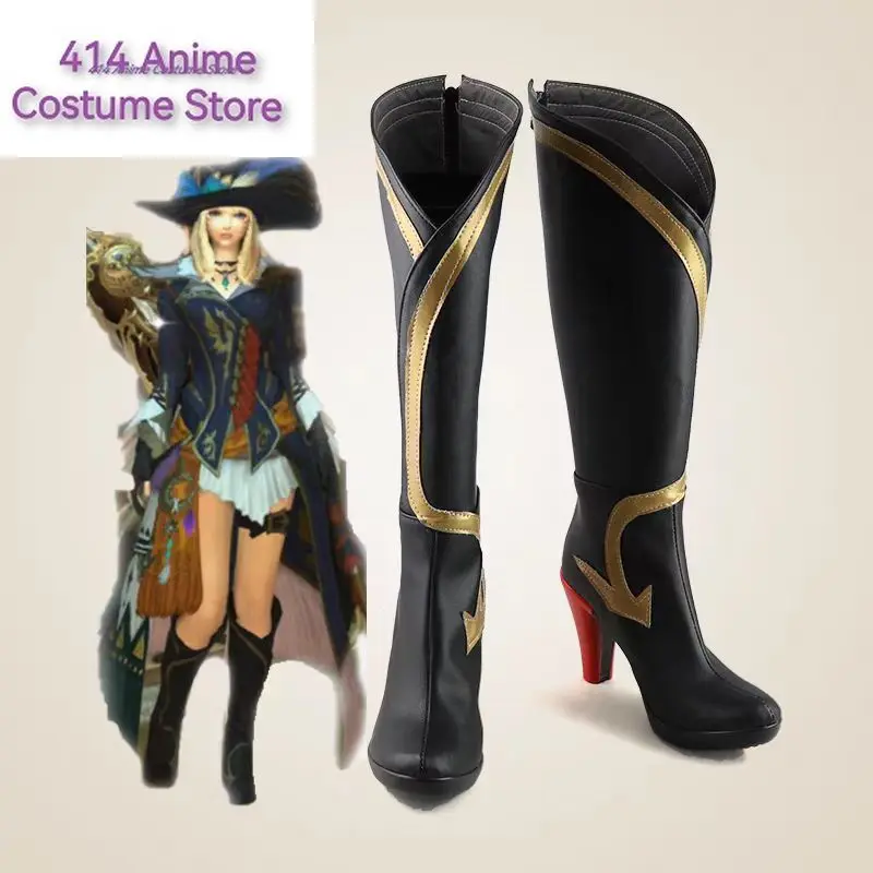 

New Game Final Fantasy XIV Bard cosplay shoes Boots Props Halloween Party Role Play Custom Made Aksesori