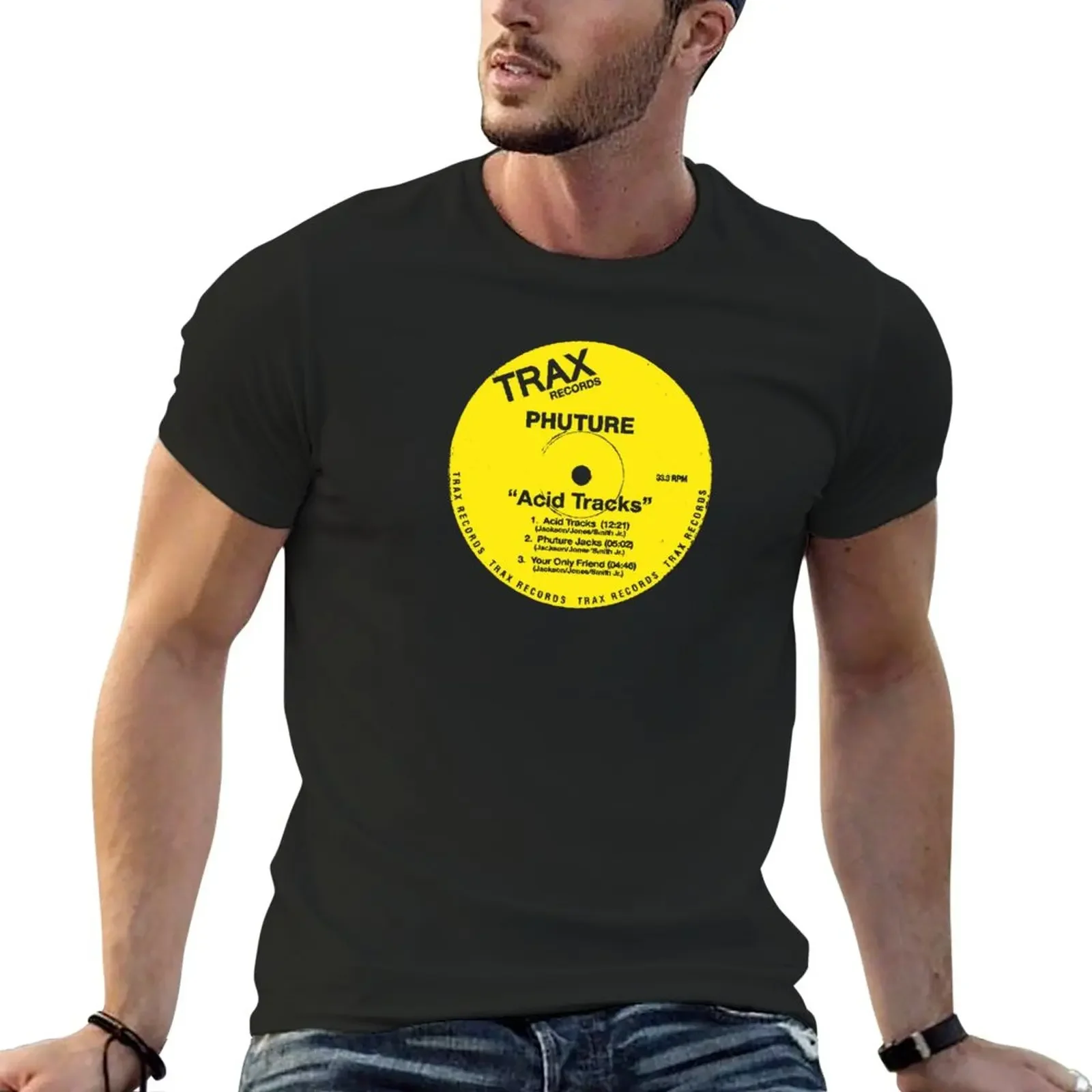 

New Phuture - Acid Tracks on Trax Records T-Shirt graphics t shirt quick drying t-shirt workout shirts for men