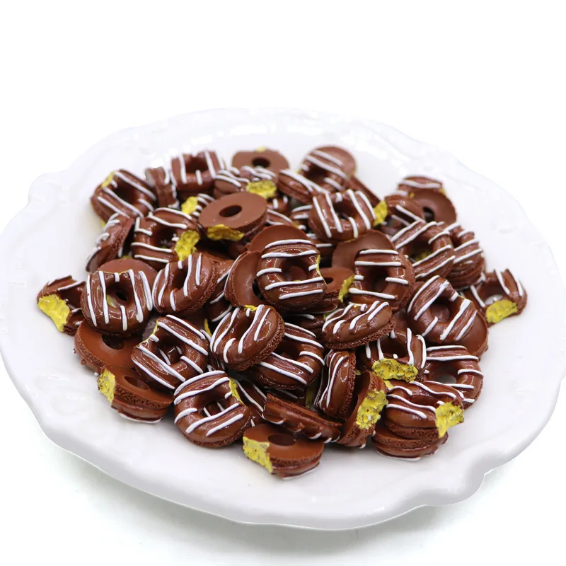 6/8/10 stücke Mini süße Süßigkeiten Donut Puppe Essen so tun, als spielen Puppenhaus Zubehör Miniatur Home Craft Dekor Kuchen Kinder Küche Spielzeug – Detail 23