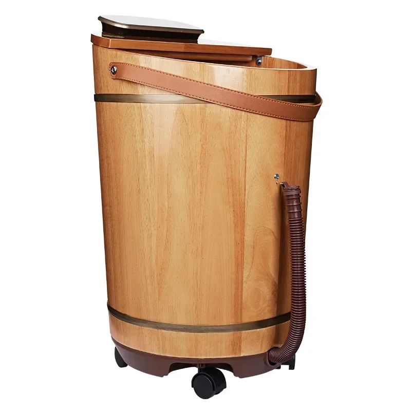 

Rubber solid wood electric heating constant temperature massage high depth bucket household foot bath