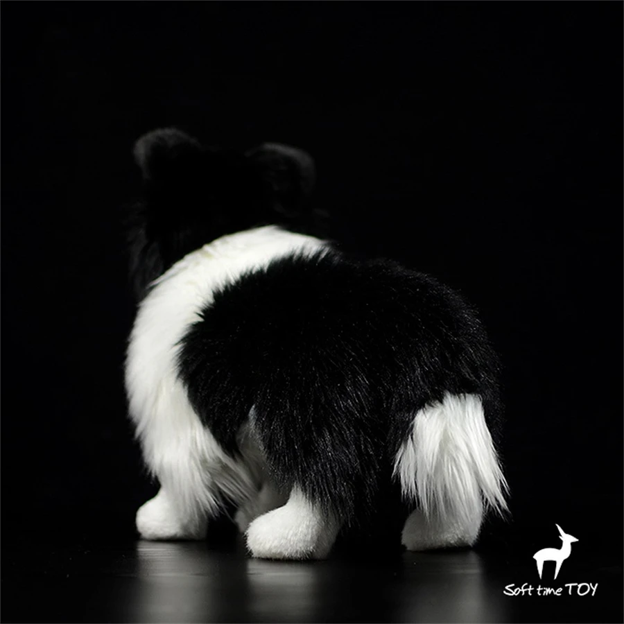 Border Collie Alta Fedeltà Anime Carino Peluche Pecora Cane Peluche Animali Realistici Simulazione Bambola di Pezza Kawai Giocattolo Regali