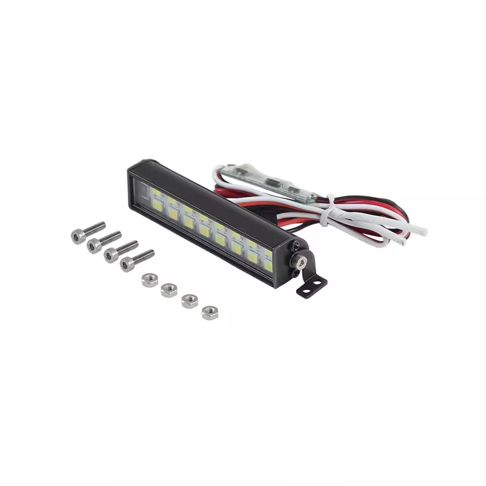 5V-8.4V 1/10 Climbing light Strip Wrangler Roof light Double row spotlights For SCX10 D90 TRX4 searchlight