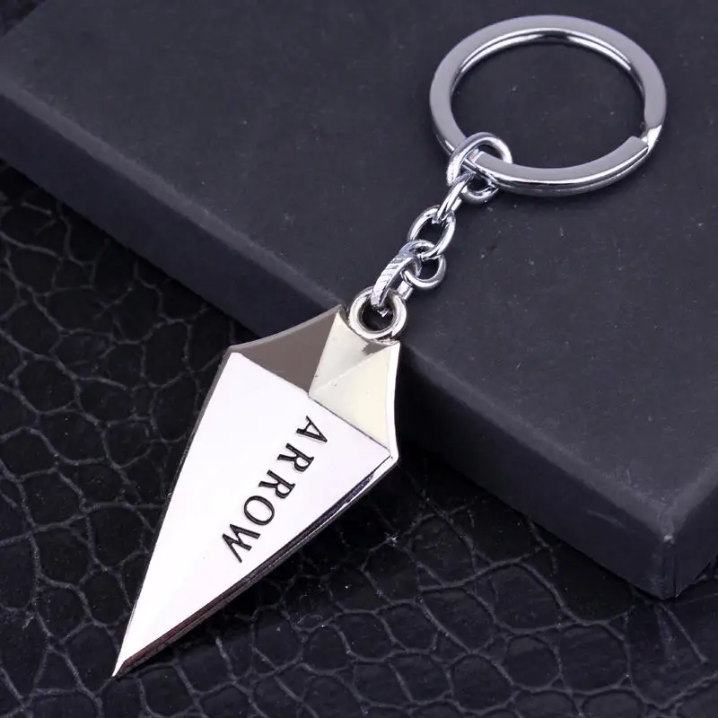 Movie Series Comics Seta Logotipo Chaveiro para Homens, Liga, Chaveiros de Metal, Corrente Chave Verde, Presente Da Jóia