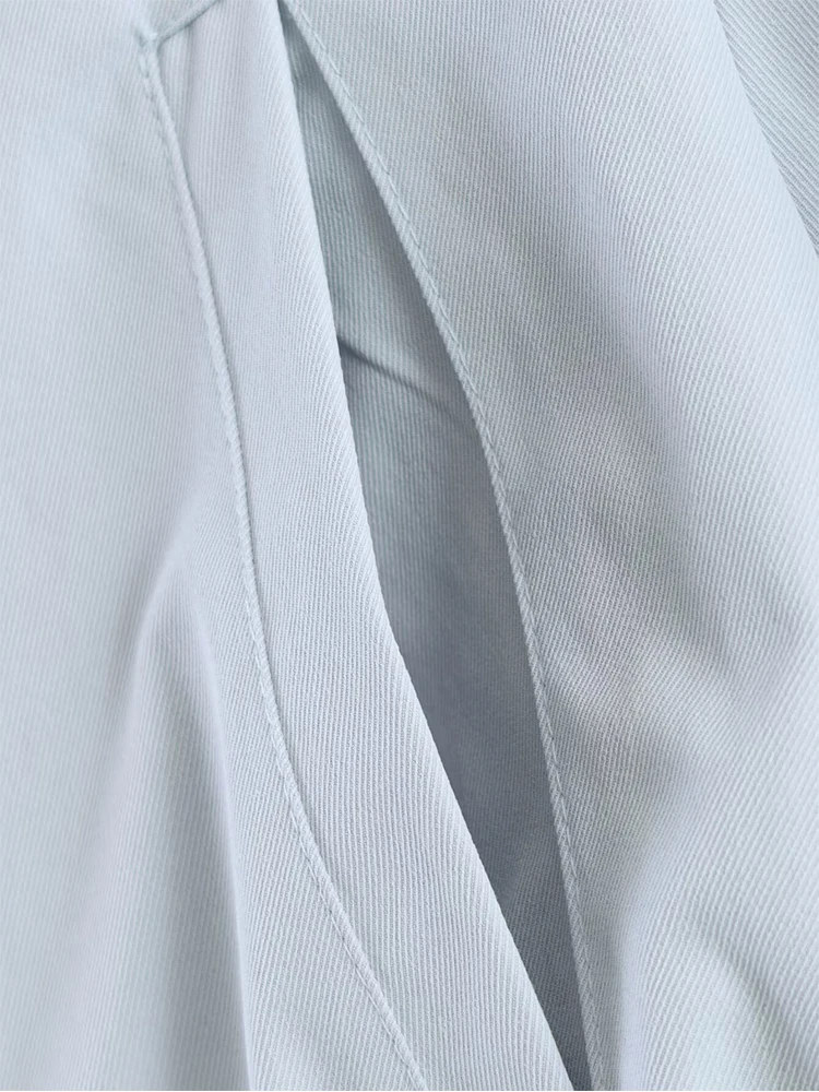 TFMLN Women High Neck Drawstring Jacket Long Sleeve Cropped Coat 2026 Spring Casual Outerwear Versatile Minimalist Female Coat - view 6