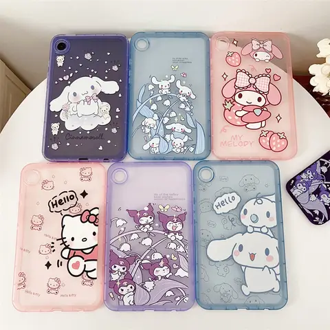 For Samsung Galaxy Tab S6 A7 Lite A8 A9 S10 S9 S8 S7 Plus 11 12.4 inch Cartoon Melody Kuromi Kids Soft Tablet Protective Case