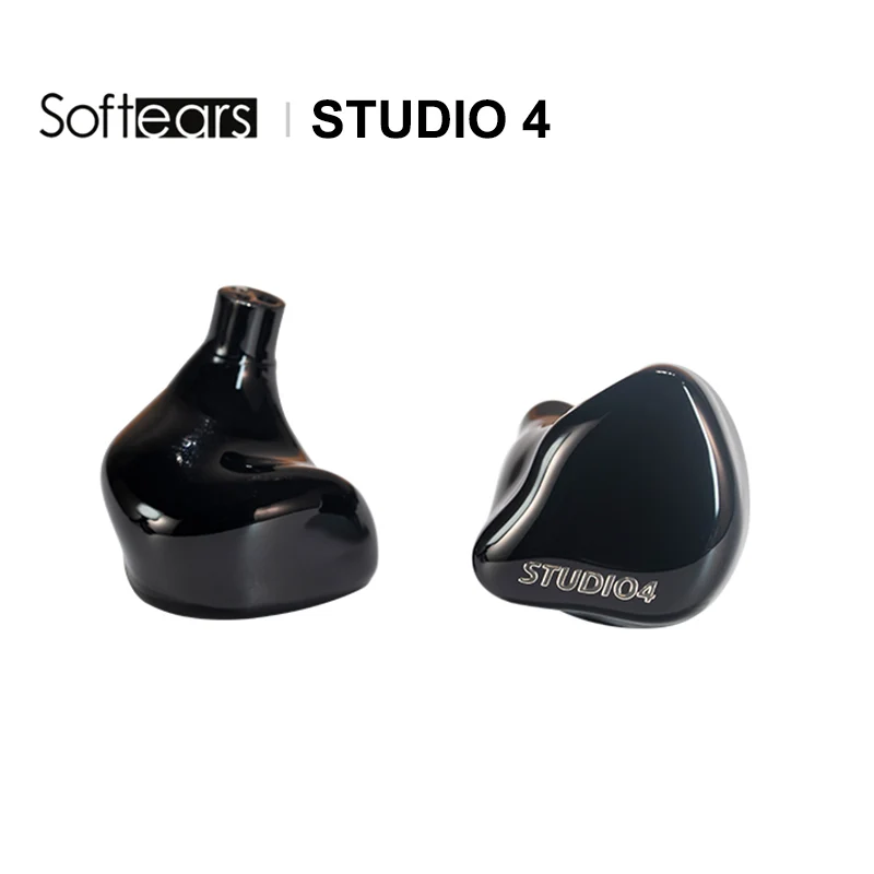 Softears STUDIO 4 4BA Driver 3-Way In-ear Hifi Monitor Audiophile Earphone IEM Wired Earbuds 0.78mm Detachable OFC Cable Headset