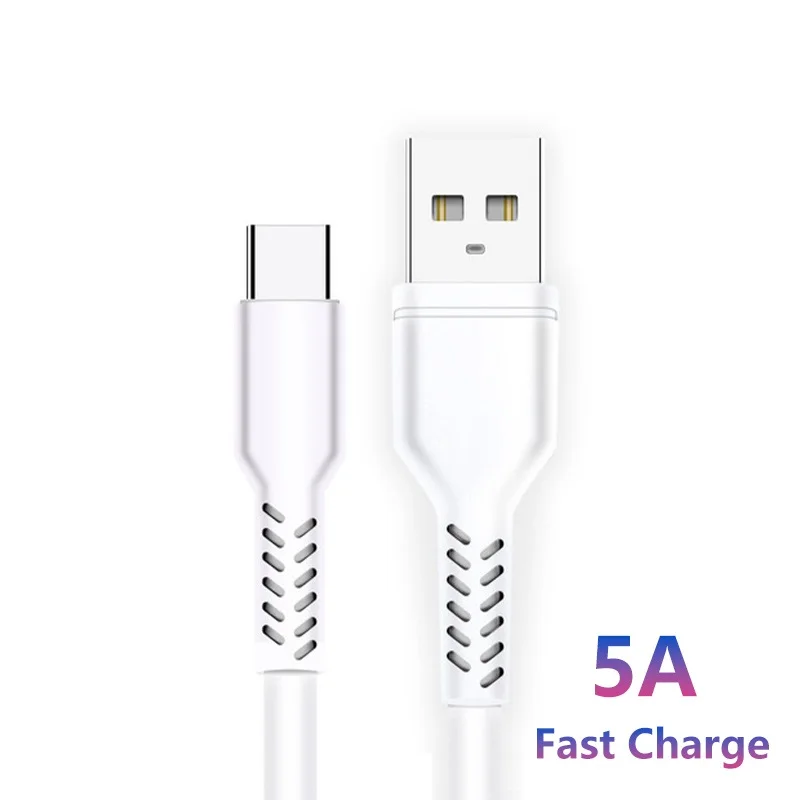 5A Super Fasting Charging Cord Type C Cable Quick Charge USB C Cables Phone Charger For Samsung Xiaomi Huawei Oneplus POCO OPPO