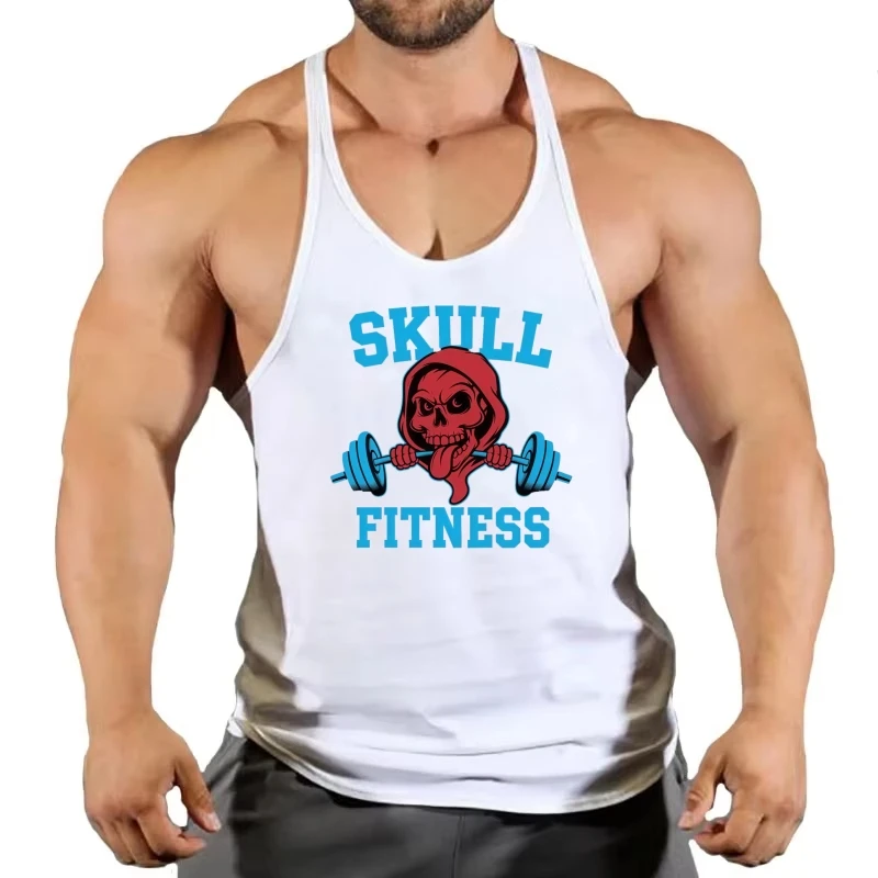 Gym Stringer Tank Top for Men, Athletic Quick-Dry Vest, Moisture-Wicking Breathable Sleeveless Gym Muscle Tank for Bodybuilding