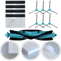 【Flash-Sale!】Replacement Parts Kit For Ultenic T10 Lite Robot Vacuum Cleaner–Main Brush Side Brush HEPA Filter Set