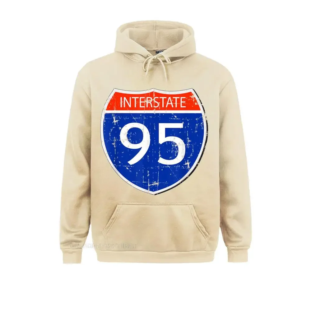 Interstate 95 Road Street Sign Funny Sarcastic Hoodie Printing Hoodies for Women Sweatshirts comfortable Sportswears