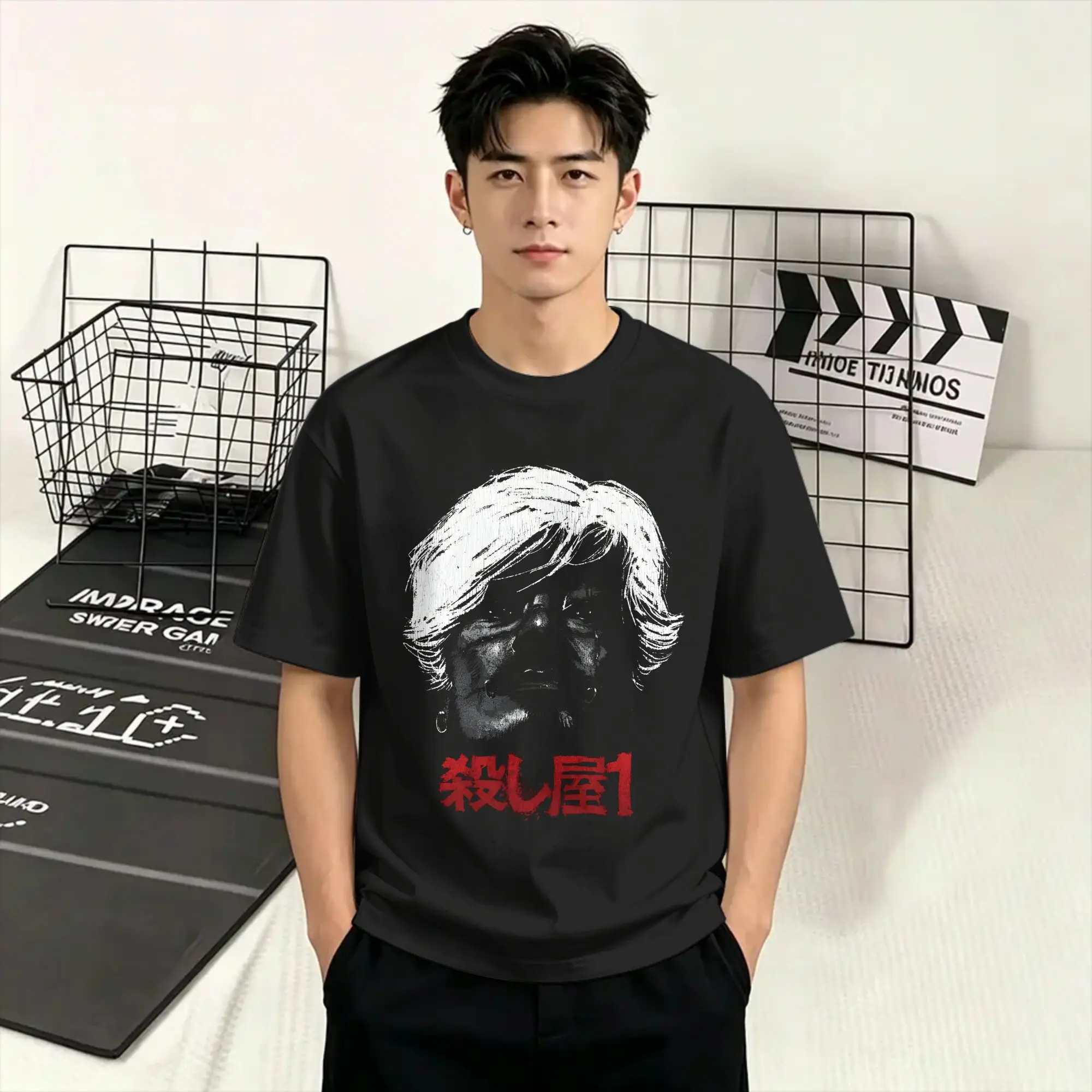 Ichi the Killer T-Shirt Summer  Cotton T-Shirts For Mens Fashion Casual Tshirt Short-Sleeved Vintage Tops