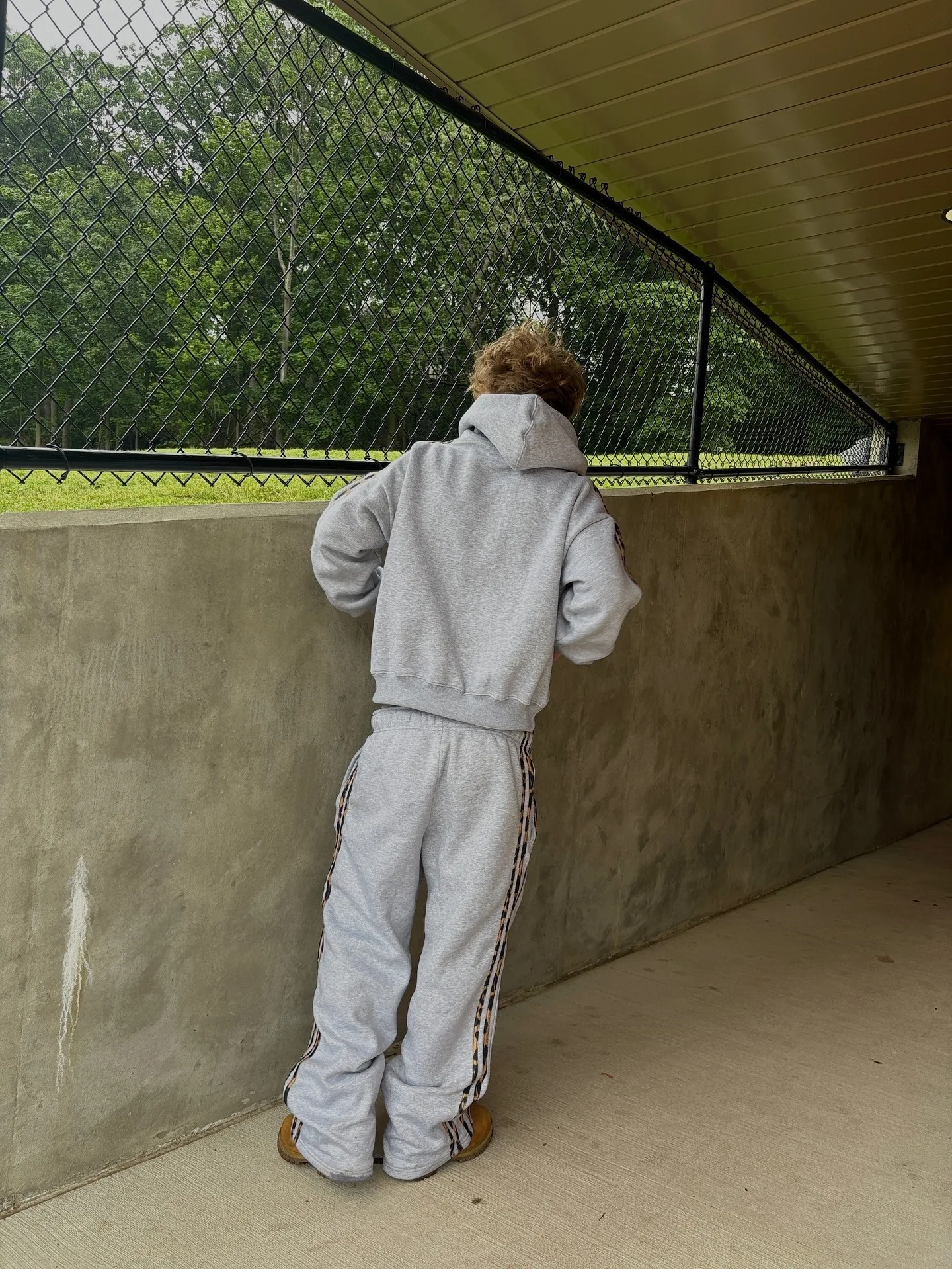 New street retro leopard print striped hooded sweatshirt pullover y2k loose casual men's and women's hoodie