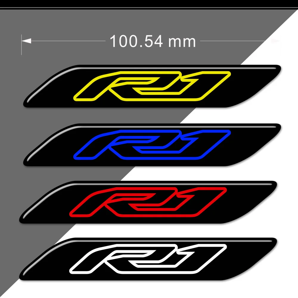 Emblem side decorative stickers, decal logo YAMAHA YZF R1 YZF-R1 fuel tank gasket, fuel kit sticker vest decoration